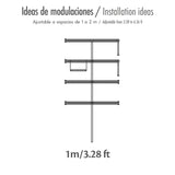 Closet Practi Blanco 200x200cm con Un Cajón con Seis Compartimientos y con Colgadero de Ropa - CLOSETS | Bylmo