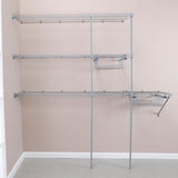 Closet Super Gris 300x200cm con Dos Cajones con Cuatro Compartimientos y con Colgadero de Ropa - CLOSETS | Bylmo