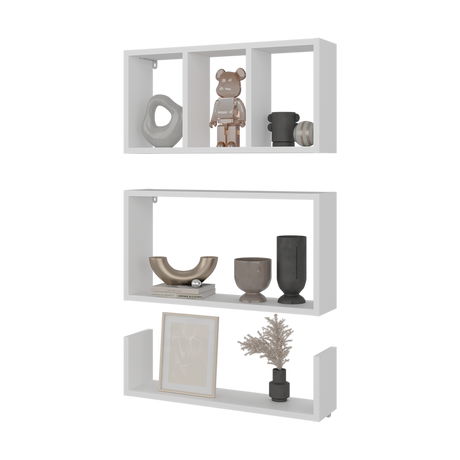 Estanteria Flotante Trego Blanco 56.5x30cm Flotante Rectangular - REPISAS | Bylmo