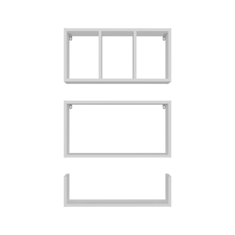 Estanteria Flotante Trego Blanco 56.5x30cm Flotante Rectangular - REPISAS | Bylmo