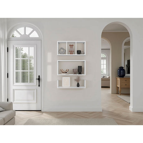 Estanteria Flotante Trego Blanco 56.5x30cm Flotante Rectangular - REPISAS | Bylmo