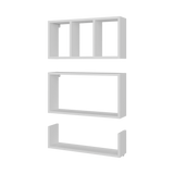 Estanteria Flotante Trego Blanco 56.5x30cm Flotante Rectangular - REPISAS | Bylmo