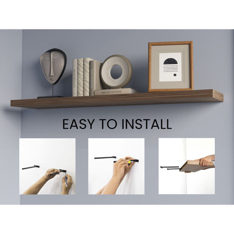 Set de 2 Repisas Bellota 120x3.8cm Flotante Rectangular - REPISAS | Bylmo