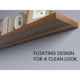 Set de 2 Repisas Caramelo 120x3.8cm Flotante Rectangular - REPISAS | Bylmo