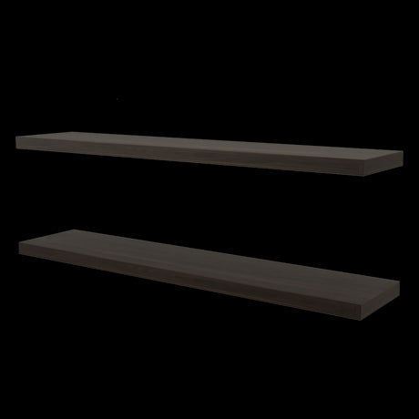 Set de 2 Repisas Habano 120x3.8cm Flotante Rectangular - REPISAS | Bylmo