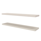 Set de 2 Repisas Niebla 120x3.8cm Flotante Rectangular - REPISAS | Bylmo