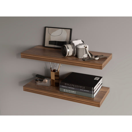 Set de 2 Repisas Caramelo 80x3.8cm Flotante Rectangular - REPISAS | Bylmo