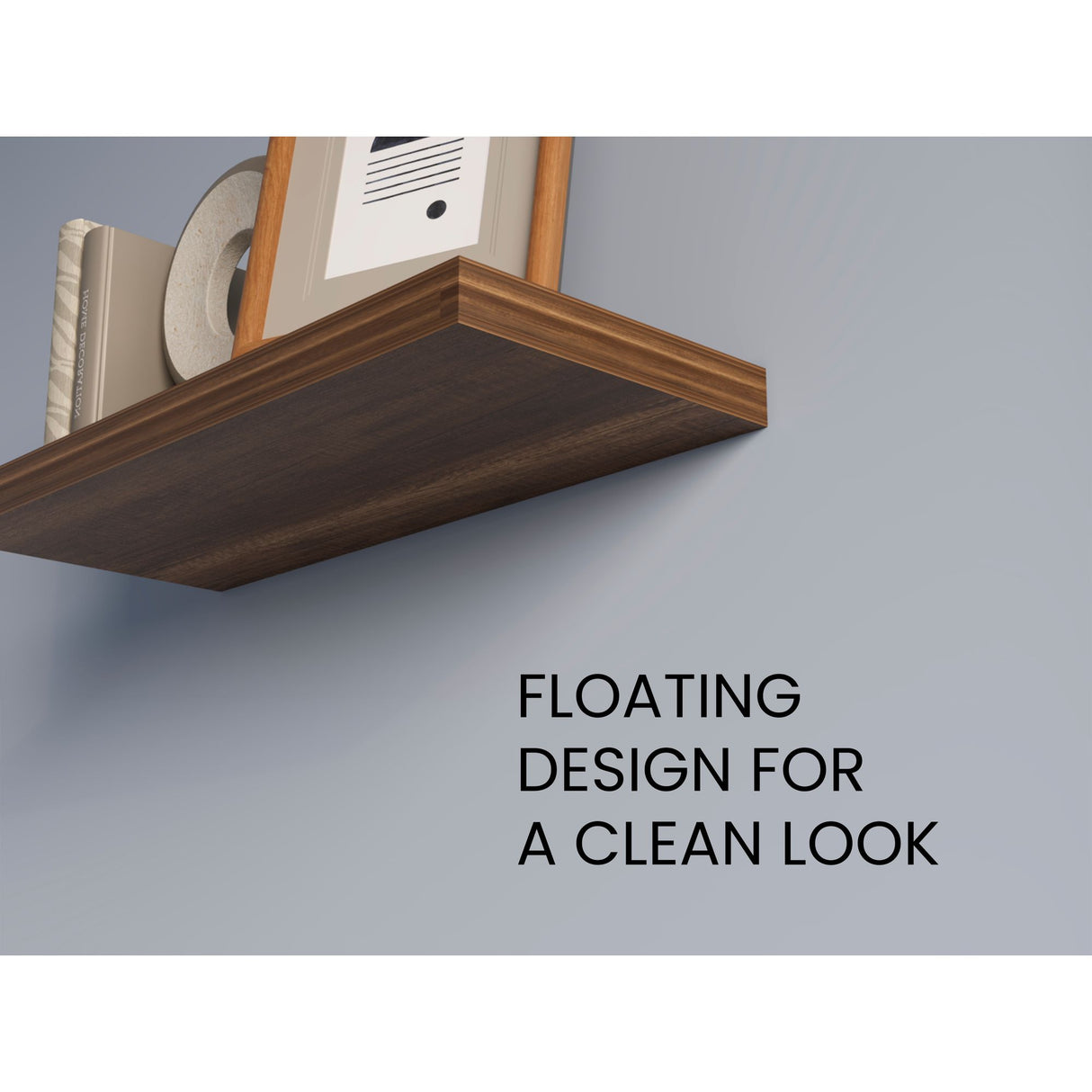 Set de 2 Repisas Caramelo 80x3.8cm Flotante Rectangular - REPISAS | Bylmo