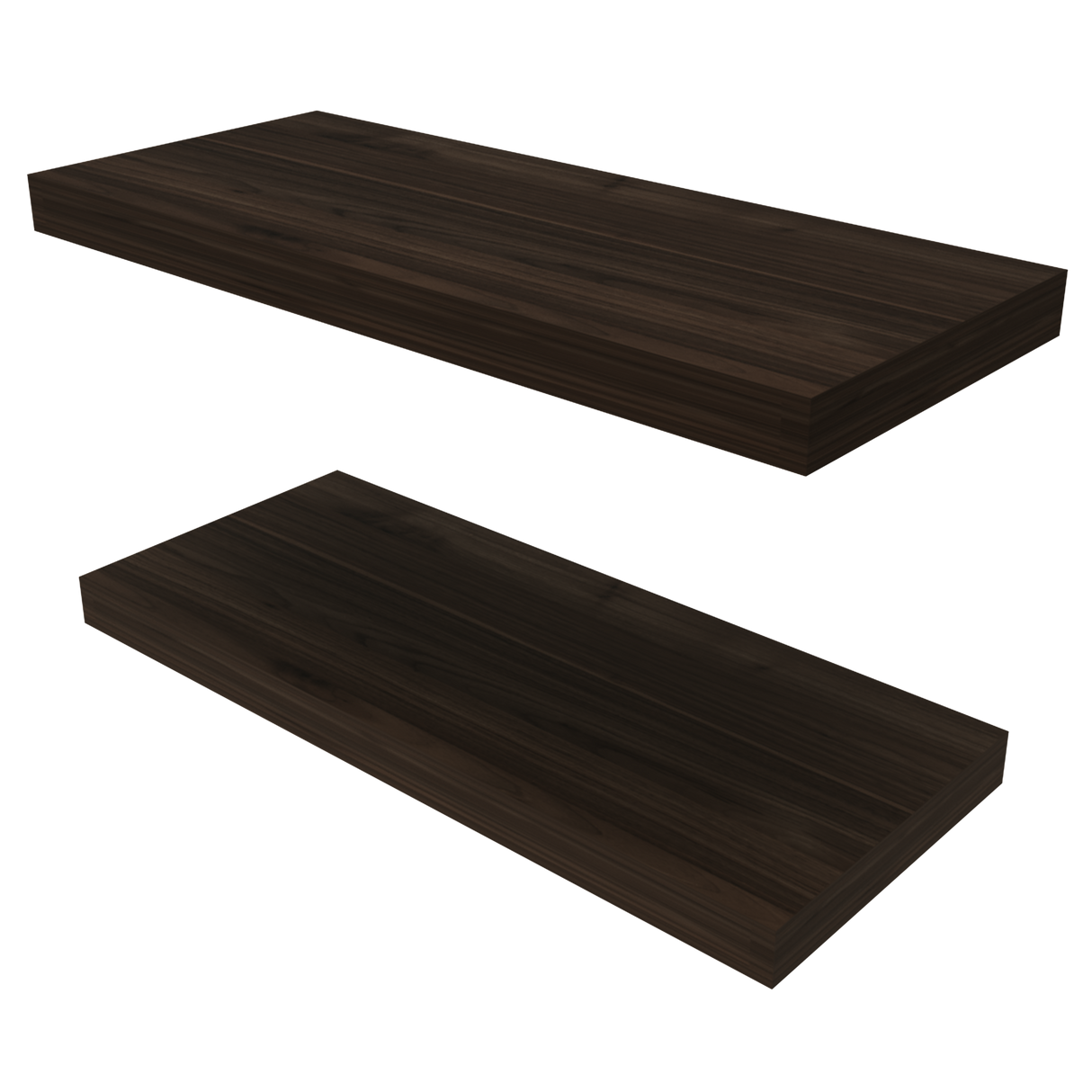 Set de 2 Repisas Habano 80x3.8cm Flotante Rectangular - REPISAS | Bylmo