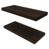 Set de 2 Repisas Habano 80x3.8cm Flotante Rectangular - REPISAS | Bylmo