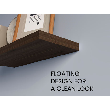 Set de 2 Repisas Habano 80x3.8cm Flotante Rectangular - REPISAS | Bylmo