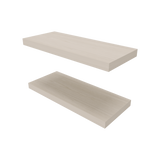Set de 2 Repisas Niebla 80x3.8cm Flotante Rectangular - REPISAS | Bylmo