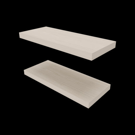 Set de 2 Repisas Niebla 80x3.8cm Flotante Rectangular - REPISAS | Bylmo