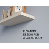 Set de 2 Repisas Niebla 80x3.8cm Flotante Rectangular - REPISAS | Bylmo