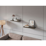 Set de 2 Repisas Olivo 80x3.8cm Flotante Rectangular - REPISAS | Bylmo