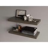 Set de 2 Repisas Olivo 80x3.8cm Flotante Rectangular - REPISAS | Bylmo