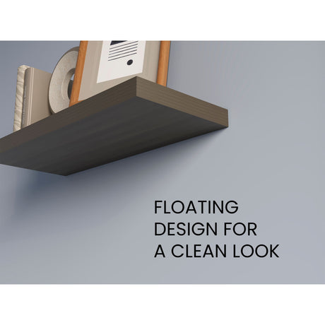 Set de 2 Repisas Olivo 80x3.8cm Flotante Rectangular - REPISAS | Bylmo