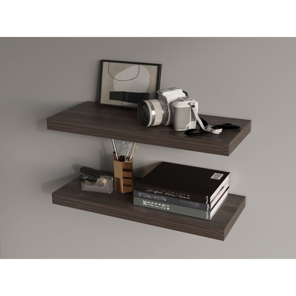 Set de 2 Repisas Siena 80x3.8cm Flotante Rectangular - REPISAS | Bylmo