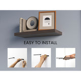 Set de 2 Repisas Siena 80x3.8cm Flotante Rectangular - REPISAS | Bylmo