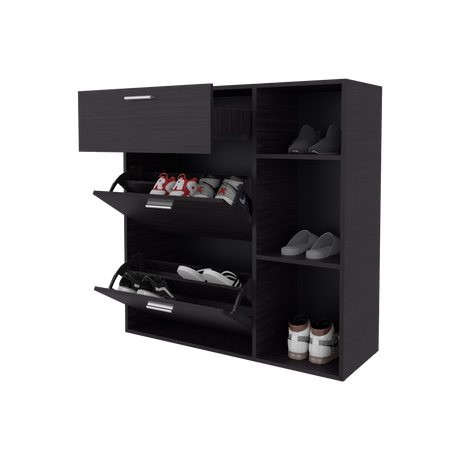 Zapatero Showie Wengue 97.1x100.6cm Horizontal para Doce Pares y de Tres Niveles - ZAPATEROS | Bylmo