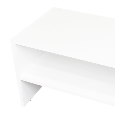 Zapatero Silpa Blanco 71.8x34.9cm Horizontal para Cuatro Pares y de Dos Niveles - ZAPATEROS | Bylmo