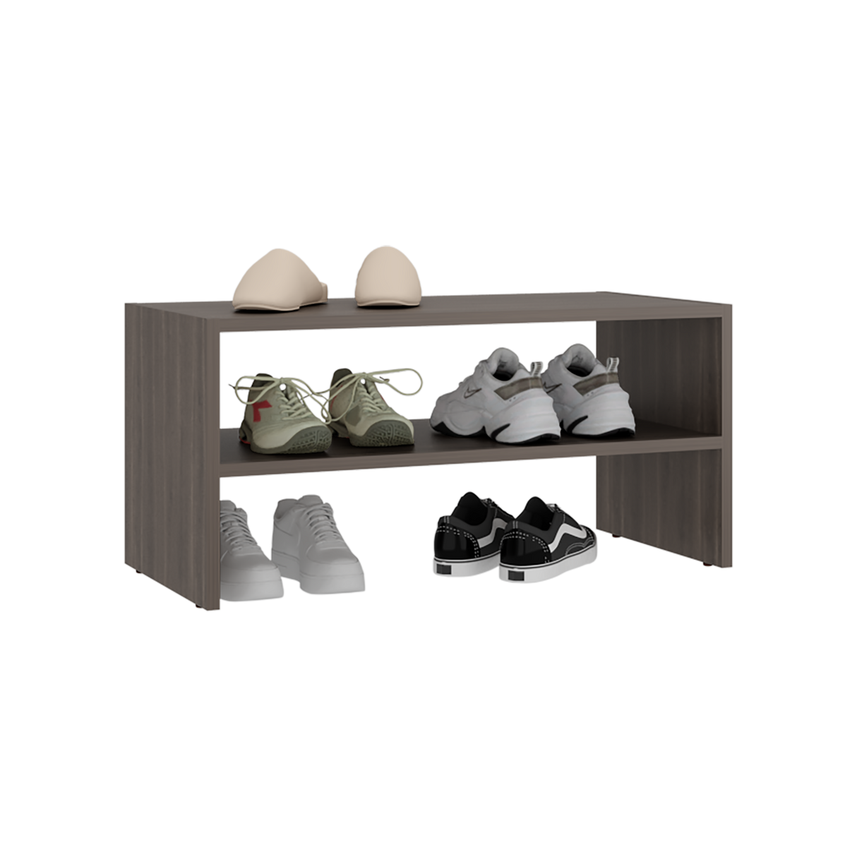 Zapatero Silpa Milan 71.8x34.9cm Horizontal para Cuatro Pares y de Dos Niveles - ZAPATEROS | Bylmo