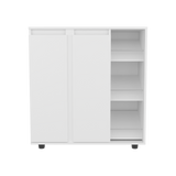 Zapatero Houck Blanco 86.5x91.5cm Horizontal para Nueve Pares y de Tres Niveles - ZAPATEROS | Bylmo