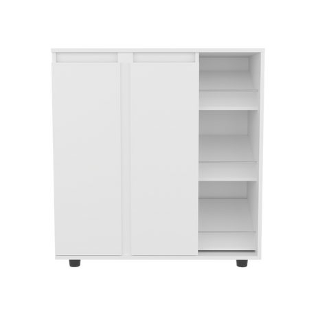 Zapatero Houck Blanco 86.5x91.5cm Horizontal para Nueve Pares y de Tres Niveles - ZAPATEROS | Bylmo