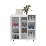 Zapatero Houck Blanco 86.5x91.5cm Horizontal para Nueve Pares y de Tres Niveles - ZAPATEROS | Bylmo