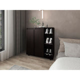 Zapatero Houck Wengue 86.5x91.5cm Horizontal para Nueve Pares y de Tres Niveles - ZAPATEROS | Bylmo