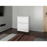 Zapatero Inola Blanco 63x80cm Horizontal para Doce Pares y de Tres Niveles - ZAPATEROS | Bylmo