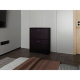 Zapatero Inola Wengue 63x80cm Horizontal para Doce Pares y de Tres Niveles - ZAPATEROS | Bylmo