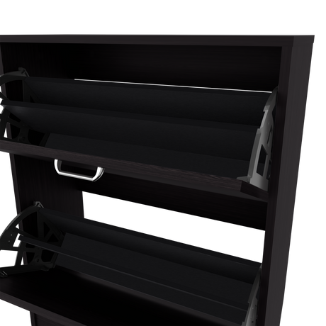 Zapatero Inola Wengue 63x80cm Horizontal para Doce Pares y de Tres Niveles - ZAPATEROS | Bylmo