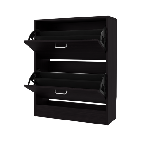 Zapatero Inola Wengue 63x80cm Horizontal para Doce Pares y de Tres Niveles - ZAPATEROS | Bylmo