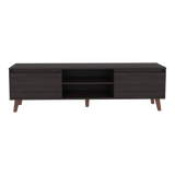 Rack de TV Polaris Nogal 180x52cm para TV Hasta 75 Pulgadas con Cuatro Compartimientos - MUEBLES DE TV | Bylmo