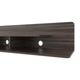 Repisa para TV Flotante Marquis Nogal 180x30.1cm para TV Hasta 55 Pulgadas con Tres Compartimientos - MUEBLES DE TV | Bylmo