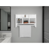 Estanteria para Baño Flotante Blanco 63.6x40cm con Tres Entrepaños - OTROS MUEBLES PARA BANHO | Bylmo