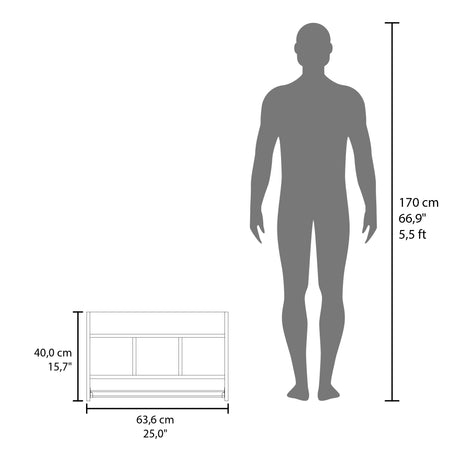 Estanteria para Baño Flotante Blanco 63.6x40cm con Tres Entrepaños - OTROS MUEBLES PARA BANHO | Bylmo