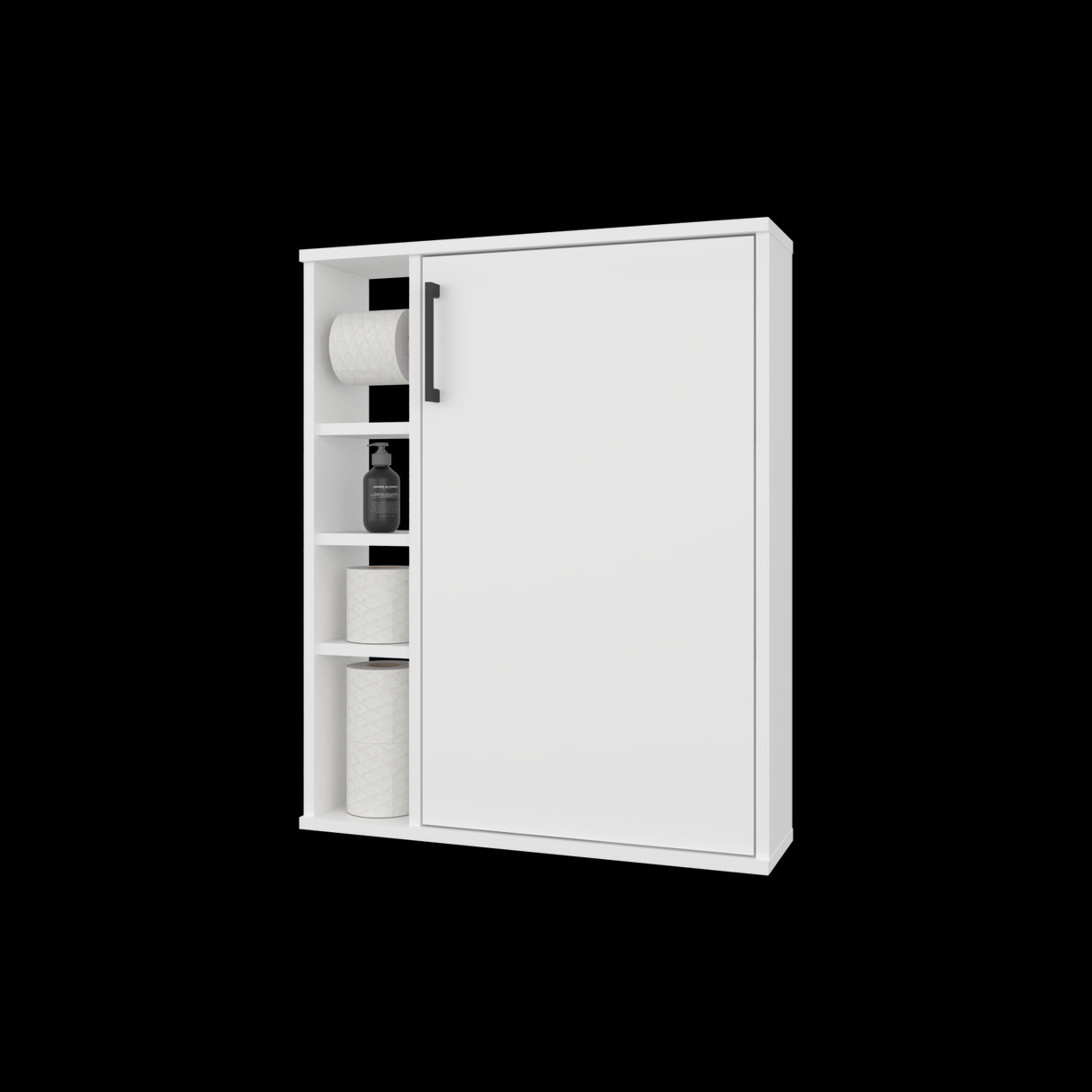 Organizador de Papel Higiénico Meller Blanco 60x74.1cm con Tres Entrepaños - OTROS MUEBLES PARA BANHO | Bylmo