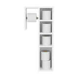Organizador de Papel Higiénico Toilet Blanco 31.3x70.5cm con Tres Entrepaños - OTROS MUEBLES PARA BANHO | Bylmo