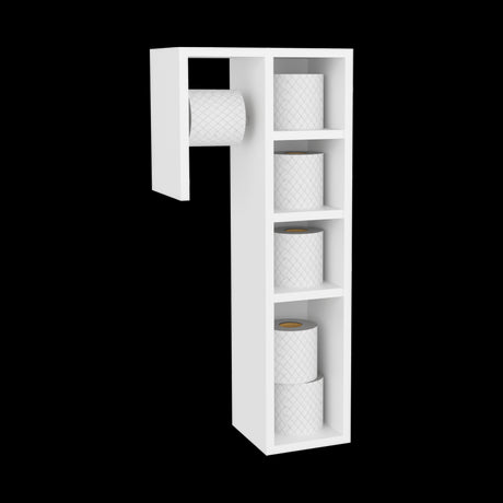 Organizador de Papel Higiénico Toilet Blanco 31.3x70.5cm con Tres Entrepaños - OTROS MUEBLES PARA BANHO | Bylmo