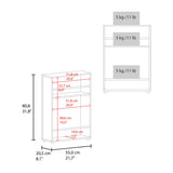 Estanteria para Baño Wiley Blanco 55x80.8cm con Dos Entrepaños - OTROS MUEBLES PARA BANHO | Bylmo