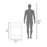 Estanteria para Baño Wiley Blanco 55x80.8cm con Dos Entrepaños - OTROS MUEBLES PARA BANHO | Bylmo