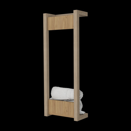 Toallero de Pared Arlington Fresno 31x80cm con Un Entrepaño - OTROS MUEBLES PARA BANHO | Bylmo