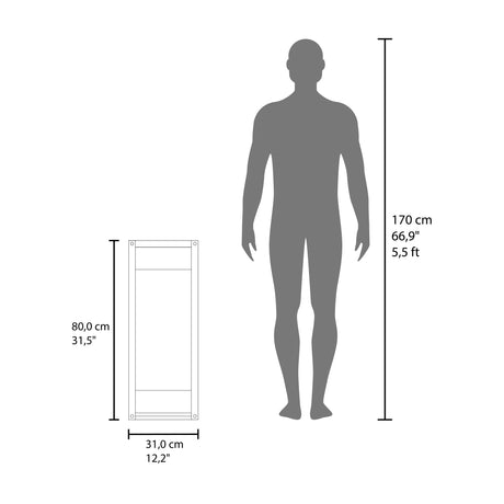 Toallero de Pared Arlington Fresno 31x80cm con Un Entrepaño - OTROS MUEBLES PARA BANHO | Bylmo