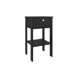 Mesa de Noche Newcastle Wengue 40x70cm con Un Cajón y con Dos Compartimientos - MESAS DE NOCHE | Bylmo