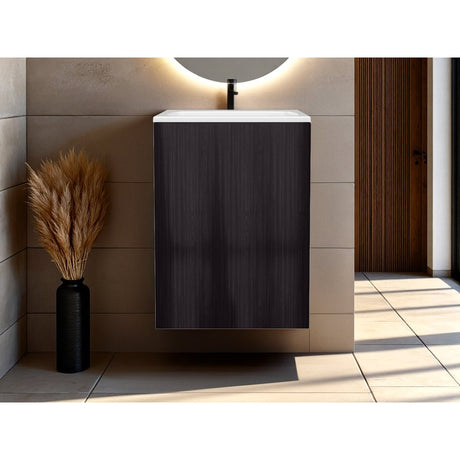 Mueble para Lavamanos Flotante Colton Wengue 45x60.3cm Individual con Lavamanos - MUEBLES PARA LAVAMANOS | Bylmo