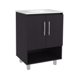 Mueble para Lavamanos Conrad Wengue 60x84cm Individual con Lavamanos - MUEBLES PARA LAVAMANOS | Bylmo