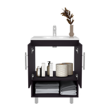 Mueble para Lavamanos Conrad Wengue 60x84cm Individual con Lavamanos - MUEBLES PARA LAVAMANOS | Bylmo