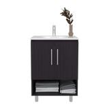 Mueble para Lavamanos Conrad Wengue 60x84cm Individual con Lavamanos - MUEBLES PARA LAVAMANOS | Bylmo